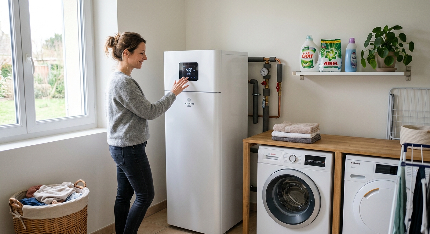 Installation d'un chauffe-eau thermodynamique moderne